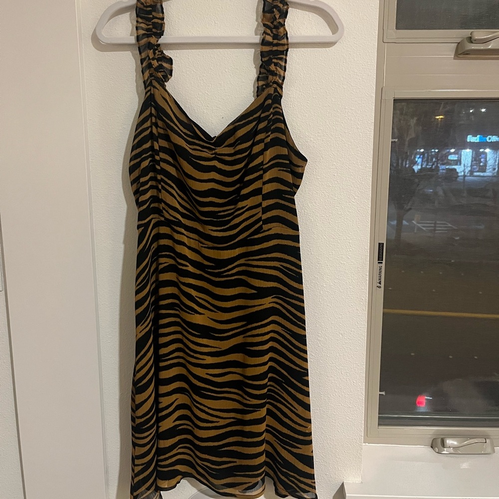 All in Favor Tiger Print Dress